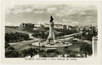 Postal. 22 - Lisboa - Monumento e Praça do Marquês de Pombal