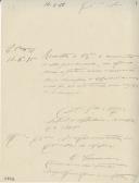 Ofício do tesoureiro da Irmandade das Almas do Sobral da Abelheira, Francisco dos Santos, a rogo de Manuel Francisco Mota, dirigido ao administrador do Concelho de Mafra, relativo ao envio do orçamento para o ano económico de 1885 a 1886.