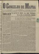 O Concelho de Mafra: Jornal Regionalista, Ano 17, n.º 511