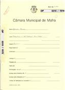 OP 5315/1970 Manuel Marcos - Choutaria - Santo Estevão das Galés - construção de um barracão - licença de construção nº 688/1970 - licença de utilização nº 348/1970 