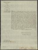 Circular do Distrito Administrativo de Lisboa, 3.ª Repartição, 1.ª Divisão, pelo secretário geral o chefe da Repartição, António Joaquim de Saraiva Vilaboas, para o presidente da Câmara Municipal da Carvoeira, relativa à Carta de Lei de 4 de Março de 1836 sobre o lançamento da décima do semestre que decorre desde o primeiro de Janeiro até ao último de Junho de 1836. 