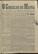 O Concelho de Mafra: Jornal Regionalista, Ano 17, n.º 501