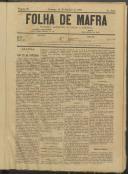 Folha de Mafra: Periódico noticioso, literário e agrícola, Ano 2, n.º 63