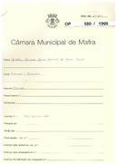 OP 580/1960 -Manuela Marques Mano Amorim de Lemos de Macedo - Lamarão-Malveira - Construção de uma moradia
Licença de construção n.º 85/1961
Licença de habitação n.º 1505/1961