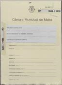 OP 5654/1970 - Manuel dos Santos Júnior Pifano - construção de barracão, Sobreira / Milharado - licença de construção nº 1847/1970 - licença de utilização nº 193/1971 