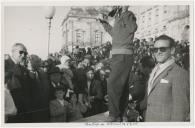 Cortejo de Oferendas, Mafra, com a presença do Presidente da Câmara Municipal de Mafra, Capitão João Lopes, e o Dr. Mário Madeira, Governador Civil de Lisboa.