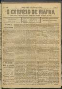 O Correio de Mafra: Jornal semanal, noticioso e agrícola, defensor dos interesses da Comarca de Mafra, Ano 5, n.º 166