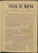 Folha de Mafra: Periódico noticioso, literário e agrícola, Ano 1, n.º 4