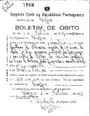 Boletim de Óbito 1960
Gustavo de Oliveira
Coval 447