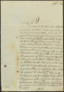 Ofício do sub prefeito de Torres Vedras, Francisco Botto Pimentel de Mendonça, para o presidente e mais membros da Câmara Municipal da Carvoeira, relativo à execução da Portaria de 13 de Junho de 1834 da Comissão Interina da Junta do Crédito Público, que ordena o envio de uma relação dos prédios rústicos nacionais situados dos respectivos Distritos susceptíveis a divisão. 