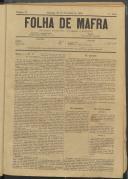 Folha de Mafra: Periódico noticioso, literário e agrícola, Ano 1, n.º 15