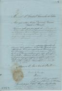 Licença concedida pelo cardeal patriarca de Lisboa, D. Manuel I, aos devotos de Nossa Senhora da Conceição para exporem o Santíssimo Sacramento e procissão na freguesia da Igreja Nova no dia 8 de Dezembro de 1864.  