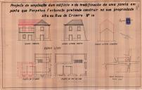 OP Perpétua Fortunato - Rua do Ericeira, na Ericeira - Ampliação de edifício e abertura de uma janela - Licença de construção nº 226/1943.