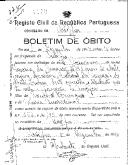 Boletim de Óbito 1892
Maria da Nazaré
Coval 374