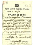 Boletim de Óbito 0077
António Vicente Pesca
Coval 119 (coval 541)