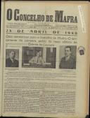 O Concelho de Mafra: Jornal Regionalista, Ano 14, n.º 437