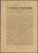 O Jornal Mafrense: Semanário noticioso, agrícola, científico, literário e recreativo, Ano 9, nº 450