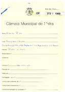 OP 272/1960 - Alberto Pinho - construção de prédio e muro - Caminho Municipal 1171, nº. 20 Carapiteira / Gradil -
 Licença de construção nº 920/1960 - Licença de utilização nº 846/1961
