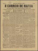 O Correio de Mafra: Jornal semanal, noticioso e agrícola, defensor dos interesses da Comarca de Mafra, Ano 5, n.º 175