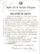 Boletim de Óbito 1104
Maria Odete Duarte Guerra
Coval 211