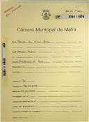 OP 5761/1970 Manuel da Silva Manaú Achada -Mafra - construção de um muro - licença de construção nº 37/1971