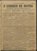 O Correio de Mafra: Jornal semanal, noticioso e agrícola, defensor dos interesses da Comarca de Mafra, Ano 2, n.º 49