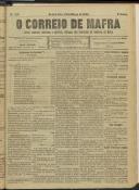 O Correio de Mafra: Jornal semanal, noticioso e agrícola, defensor dos interesses da Comarca de Mafra, Ano 6, n.º 216