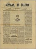 Semana de Mafra: Defensor dos interesses do Concelho de Mafra, Ano 1, n.º 33