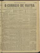 O Correio de Mafra: Jornal semanal, noticioso e agrícola, defensor dos interesses da Comarca de Mafra, Ano 6, n.º 221