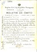 Boletim de Óbito 1992
Ângelo Joaquim
Coval 491