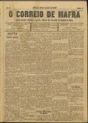 O Correio de Mafra: Jornal semanal, noticioso e agrícola, defensor dos interesses da Comarca de Mafra, Ano 2, n.º 10