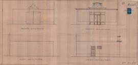 OP José de Almeida - Rua Eduardo Burnay, na Ericeira - reconstrução de muro e abertura de montra - Licença de construção nº 8/1955.