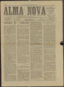 Alma Nova: Semanário republicano, órgão do Partido Republicano Evolucionista nos concelhos de Mafra, Sintra e Oeiras