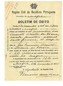 Boletim de Óbito 535
Augusto Vicente
Coval 387