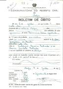 Boletim de Óbito 2303
Carmina Rosa Godinho
Coval 215