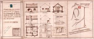 OP Francisco de Assunção Aguiar - Ria dos Almocreves, em Enxara do Bispo - Construção de uma casa de habitação - Licença de construção nº. 1876/1951 - Licença de utilização nº. 429/1954.