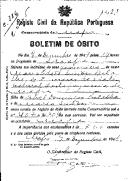 Boletim de Óbito 1621
Maria Odete Simões Batalha
Coval 386