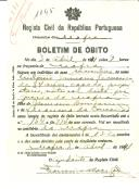 Boletim de Óbito 1045
António Januário Francisco
Coval 331