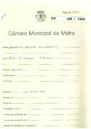 OP 168/1960 - Joaquim Manuel da Conceição - construção de moradia - Póvoa da Galega / Milharado - licença de construção nº 357/1960 de 16-04-60 e utilização nº 149/1961 de 16-02-61