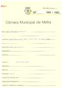 OP 1509/1962 -  JOÃO ELEUTÉRIO MIRANDA - AMPLIAÇÃO DE VARANDA, AVENIDA 1.º DE MAIO, N.º 48, 48-A, 48-B, 48-C, 48-D - MAFRA - LICENÇA DE CONSTRUÇÃO Nº 117/1963