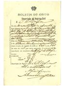 Boletim de óbito A1823
Augusto Cravina
Coval 110