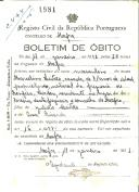 Boletim de Óbito 1981
Marcelino Leitão
Coval 474