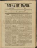 Folha de Mafra: Periódico noticioso, literário e agrícola, Ano 1, n.º 26