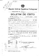 Boletim de Óbito 2254
Maria José de Oliveira
Coval 132