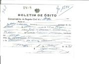 Boletim de Óbito 2808
Jorge de Almeida Claudino
Coval 368