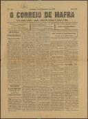 O Correio de Mafra: Jornal semanal, noticioso e agrícola, defensor dos interesses da Comarca de Mafra, Ano 3, n.º 60