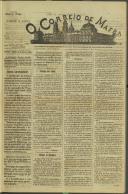 O Correio de Mafra: Jornal semanal, noticioso e agrícola, defensor dos interesses da Comarca de Mafra, Ano 8, n.º 303