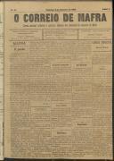 O Correio de Mafra: Jornal semanal, noticioso e agrícola, defensor dos interesses da Comarca de Mafra, Ano 2, n.º 44