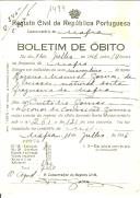 Boletim de Óbito 1494
Rogério Manuel Gomes
Coval 345