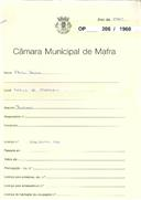 OP 206/1960 - Elvira Lucas - construção de barracão - Sobral da Abelheira - licença de construção nº 500/1960 de 12-05-60